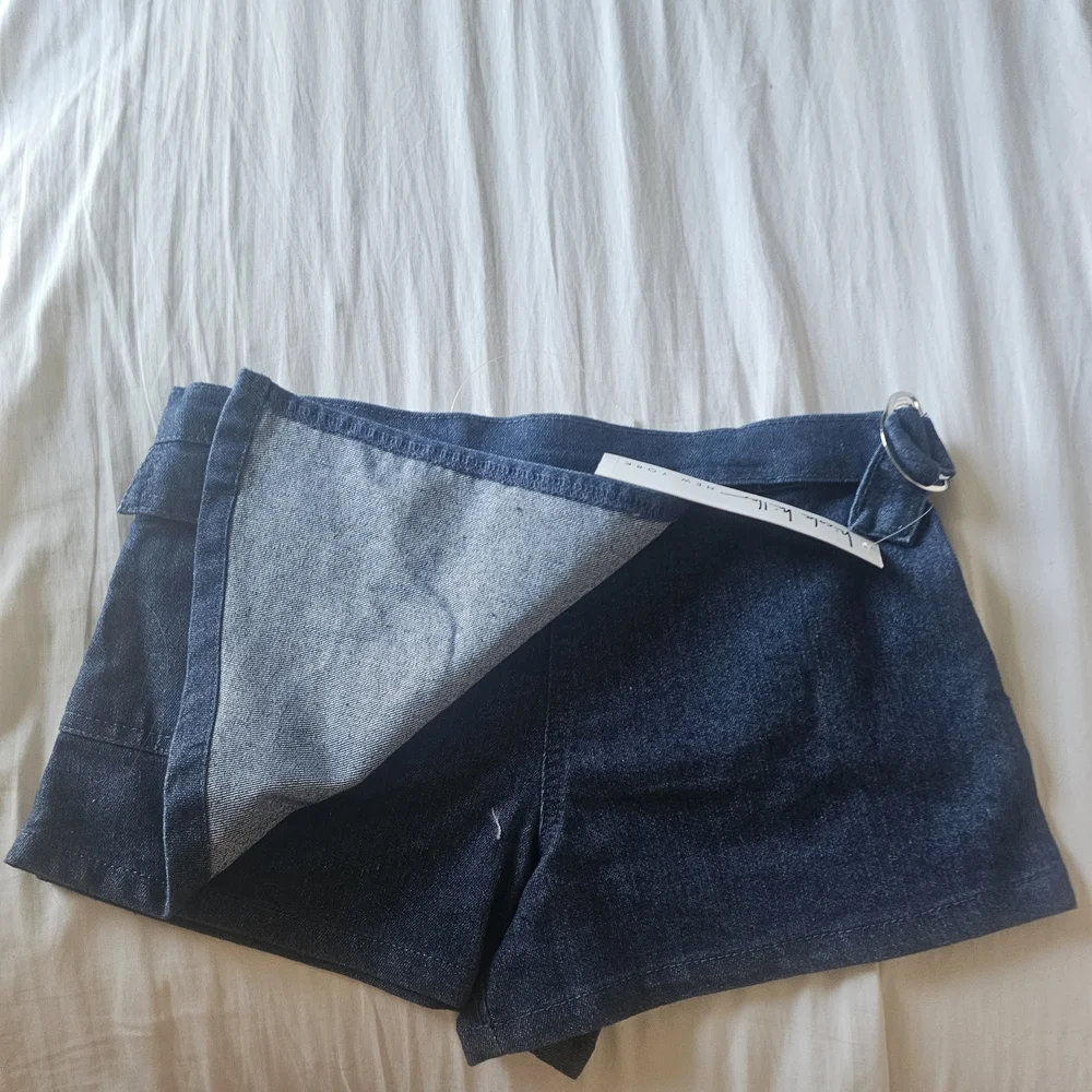 Nicole Miller Denim Skort Girl's with Belt Sz 7, 8, 10, 12